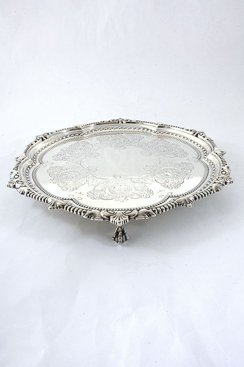fig 2. Victorian Silver Salver 1898