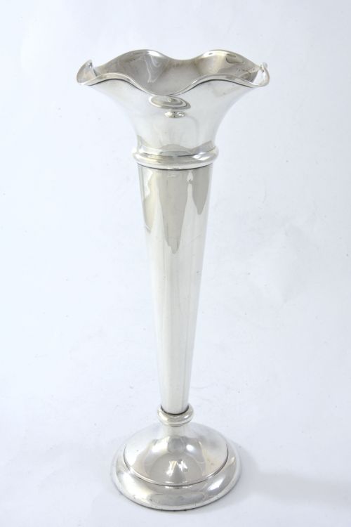 Large Antique Silver Vase 1913