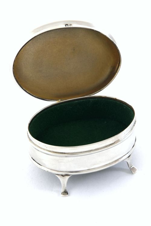 fig 2. Solid Silver Trinket Box 1929
