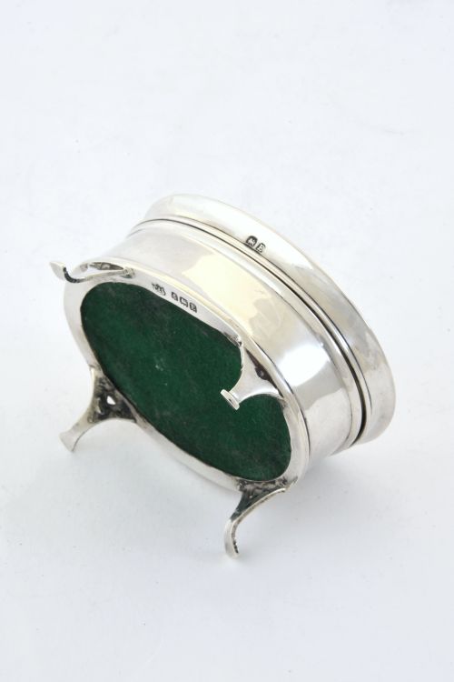 fig 3. Solid Silver Trinket Box 1929