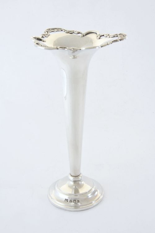 Edwardian Silver Vase 1910