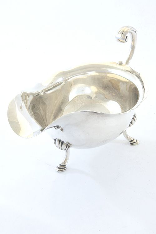 fig 1. Edwardian Silver Sauce Boat 1905