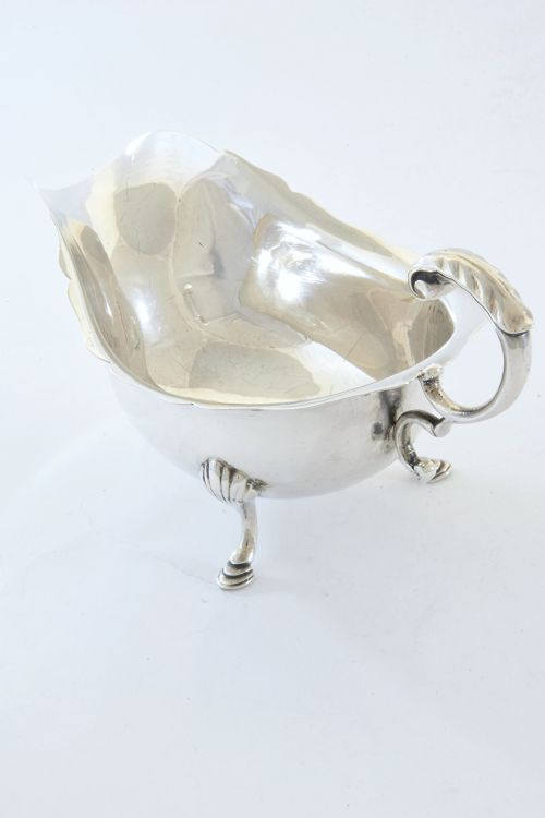 fig 2. Edwardian Silver Sauce Boat 1905