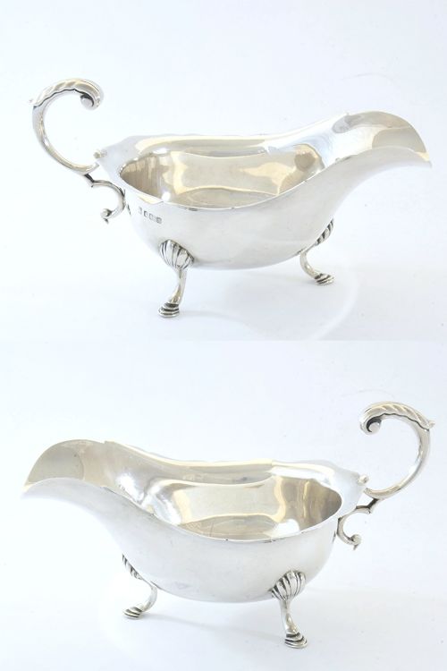 fig 3. Edwardian Silver Sauce Boat 1905