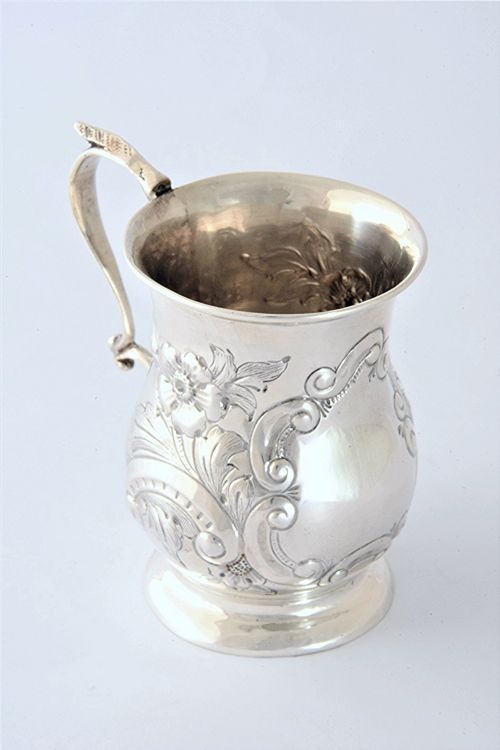 fig 1. Antique Silver Christening Tankard – Chester 1898