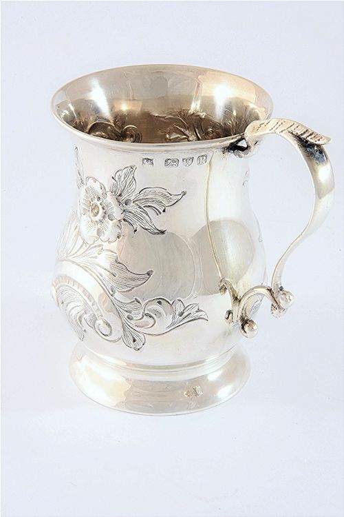 fig 2. Antique Silver Christening Tankard – Chester 1898
