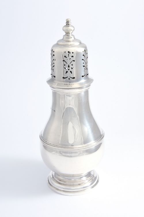 fig 1. Large Sterling Silver Sugar Shaker 1924
