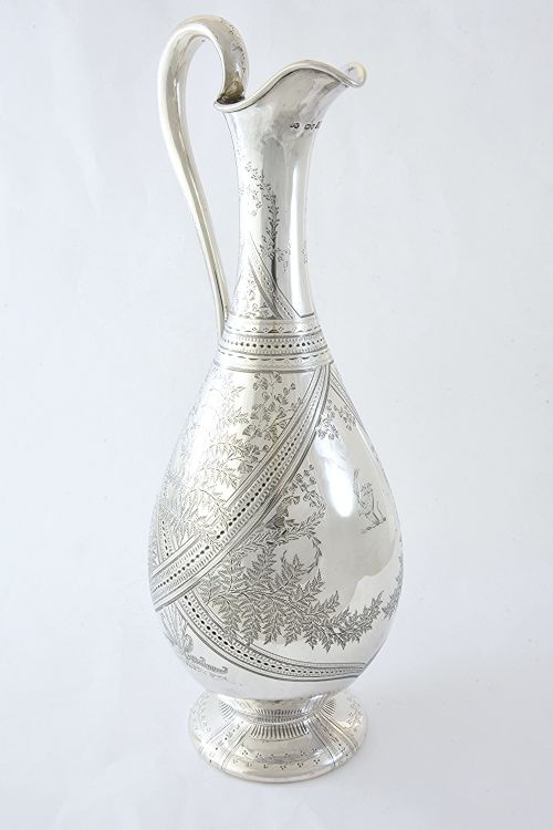 Victorian Silver Claret Jug 1873