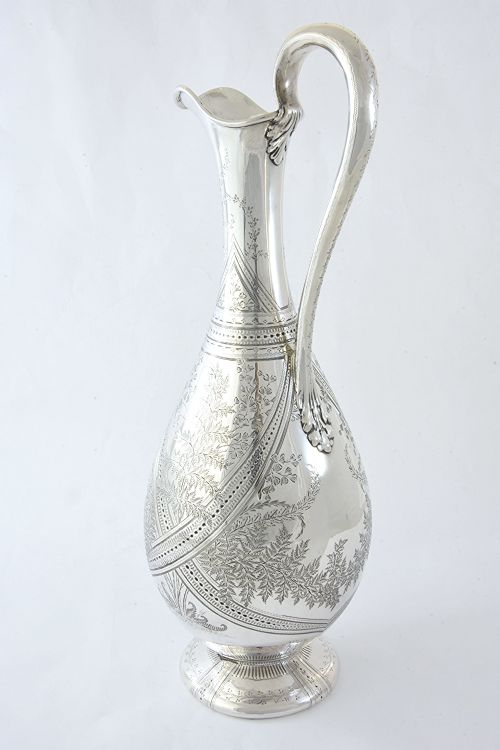 fig 3. Victorian Silver Claret Jug 1873