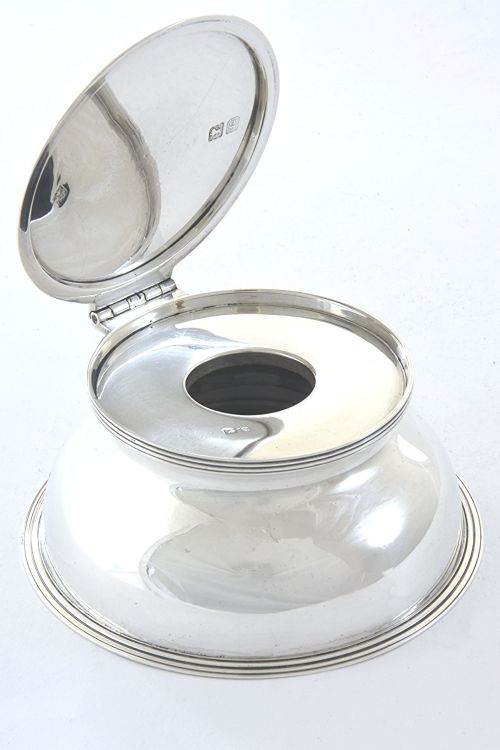 Silver Inkwell – Edwardian 1902