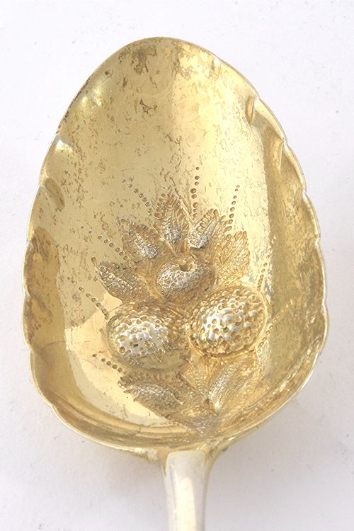 fig 1. Pair of Silver Berry Spoons – George III 1784