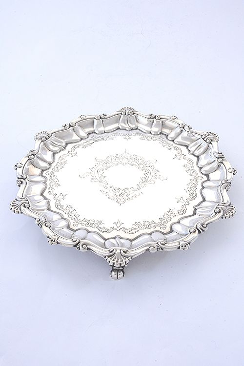 Antique Silver Salver 1912