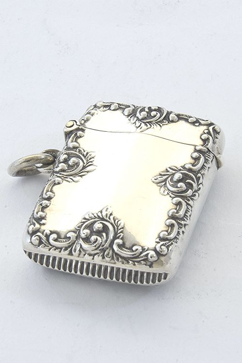 Victorian Silver Vesta Case 1897