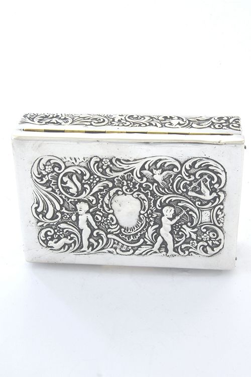 fig 2. Embossed Silver Jewellery Box – Edwardian 1907