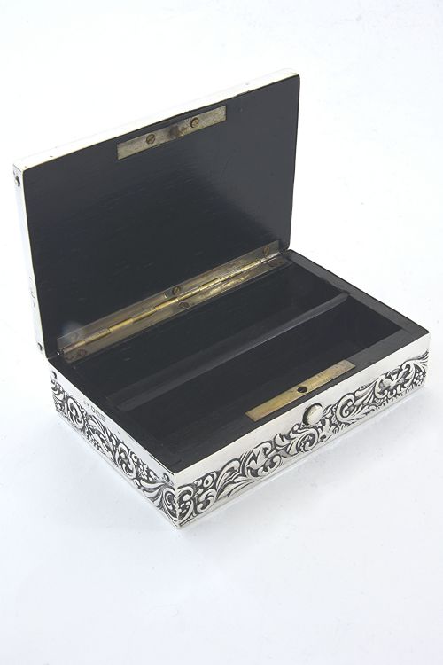 fig 3. Embossed Silver Jewellery Box – Edwardian 1907