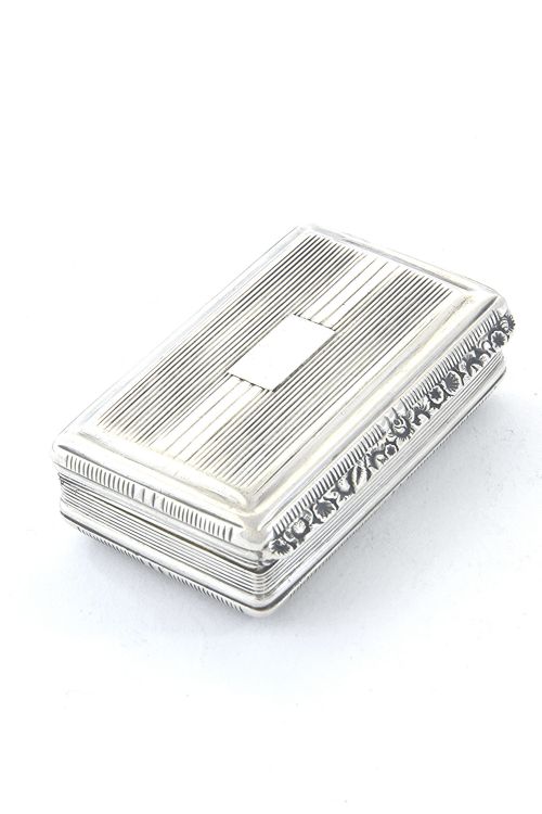 fig 1. Georgian Silver Snuff Box 1818