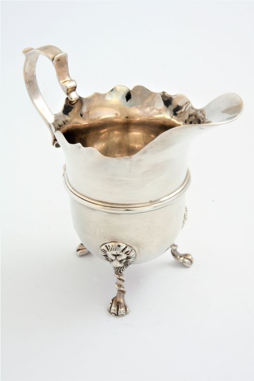 fig 1. Victorian Antique Silver Cream Jug 1898
