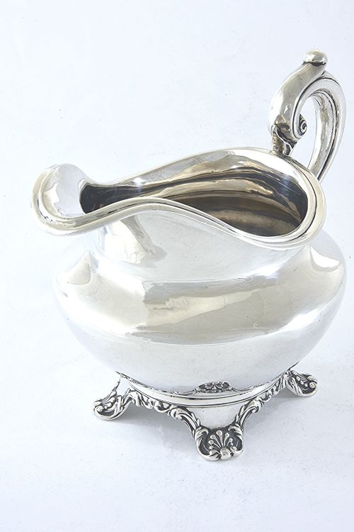 fig 1. Large Victorian Silver Milk Jug 1844