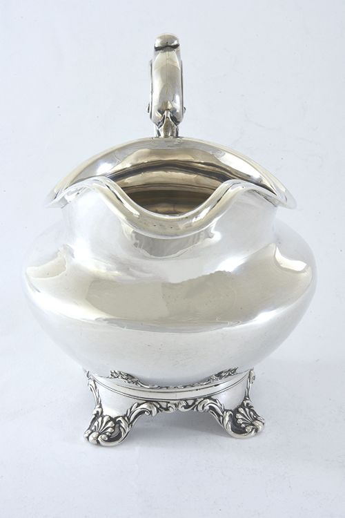 fig 2. Large Victorian Silver Milk Jug 1844