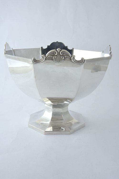 fig 3. Large Antique Silver Pedestal Bowl 1919