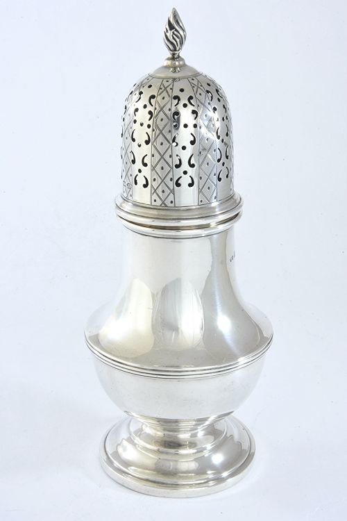 fig 1. George V Silver Sugar Shaker 1929