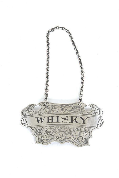 Silver Decanter Label (Whisky) – Victorian 1855
