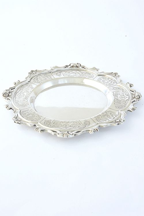 fig 1. Victorian Antique Silver Tea Pot Stand 1854