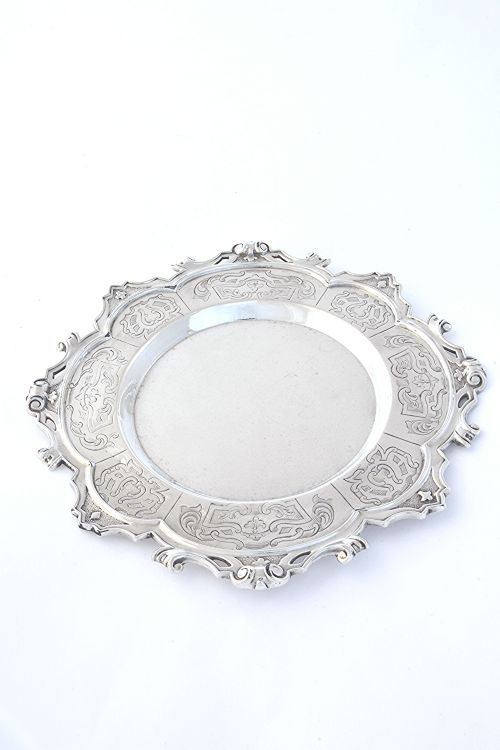 fig 2. Victorian Antique Silver Tea Pot Stand 1854