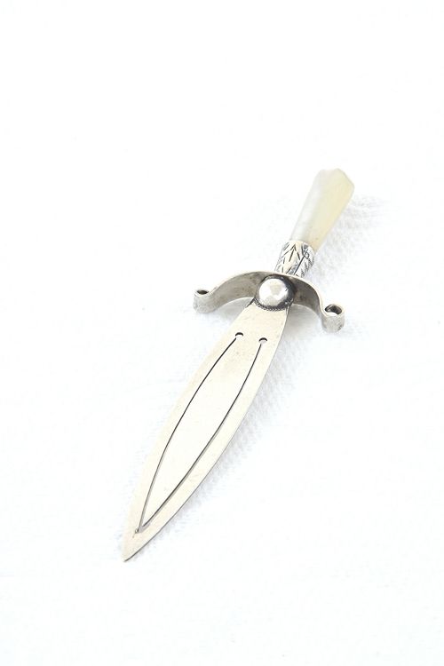 fig 1. Victorian Silver Bookmark (Sword) 1898