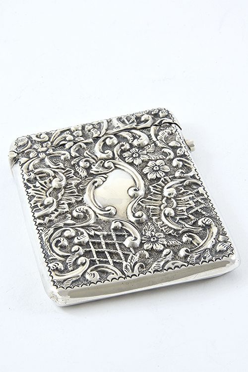 fig 1. Edwardian Silver Card Case 1904