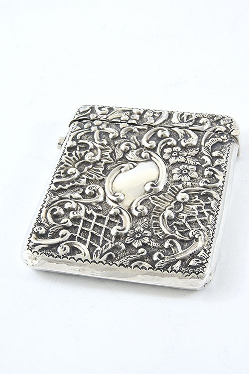 fig 2. Edwardian Silver Card Case 1904