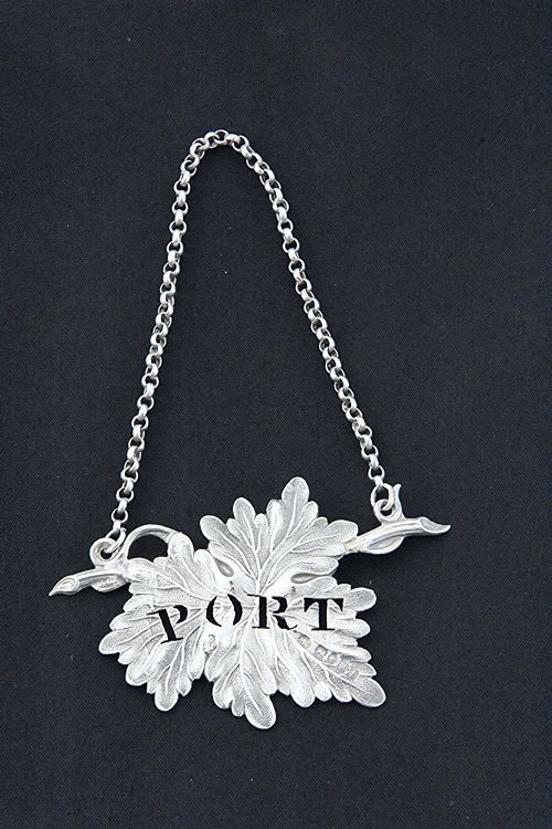 Victorian Silver Decanter Label (Port) 1842