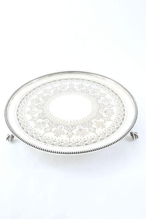 fig 1. Victorian Silver Salver 1879