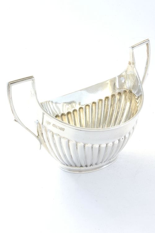 fig 1. Silver Sugar Bowl – Edwardian 1904