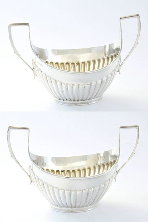 fig 2. Silver Sugar Bowl – Edwardian 1904