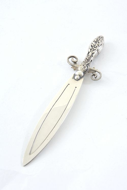 fig 3. Edwardian Silver Bookmark (Sword) 1904