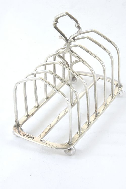 Victorian Silver Toast Rack (6 Slice) 1882