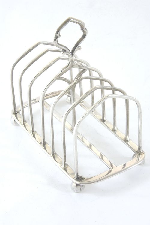 fig 1. Victorian Silver Toast Rack (6 Slice) 1882