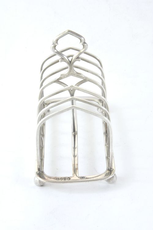 fig 2. Victorian Silver Toast Rack (6 Slice) 1882
