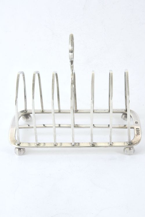 fig 3. Victorian Silver Toast Rack (6 Slice) 1882
