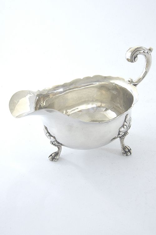 Edwardian Silver Sauce Boat – Chester 1902