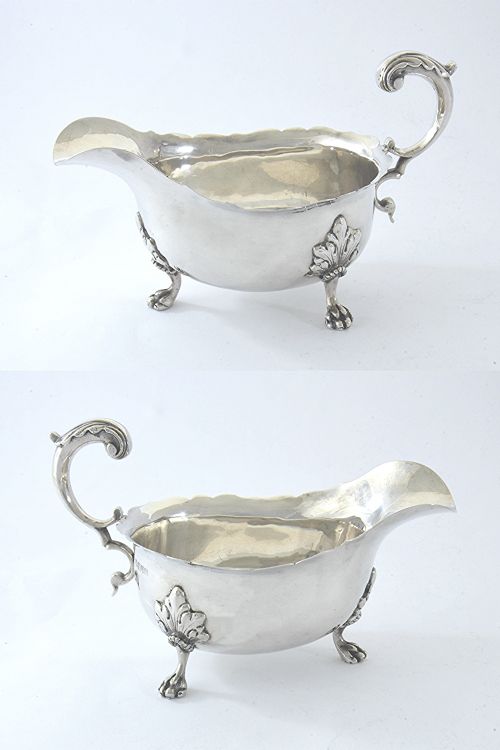 fig 3. Edwardian Silver Sauce Boat – Chester 1902