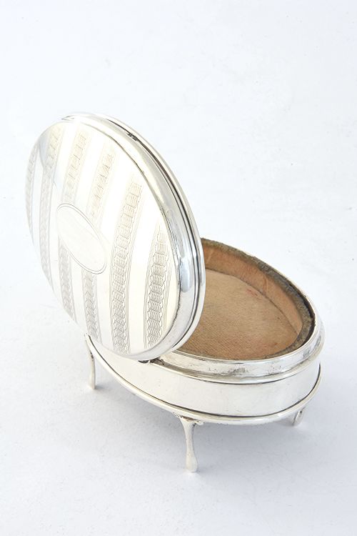 fig 3. Antique Silver Trinket Box 1919