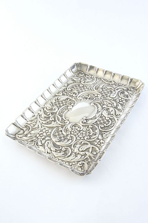 Edwardian Silver Dressing Table Tray 1903