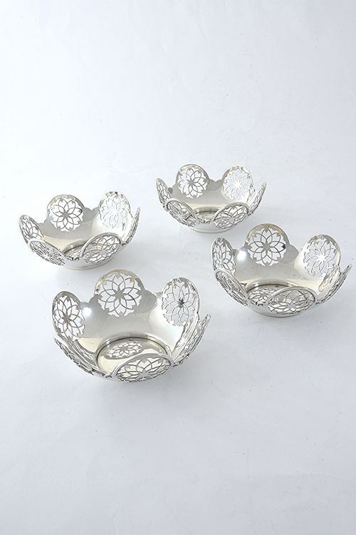 Set of Four Silver Bonbon Dishes 1915