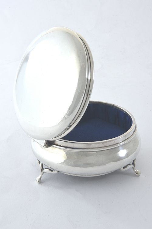 fig 1. Antique Silver Trinket Box 1919