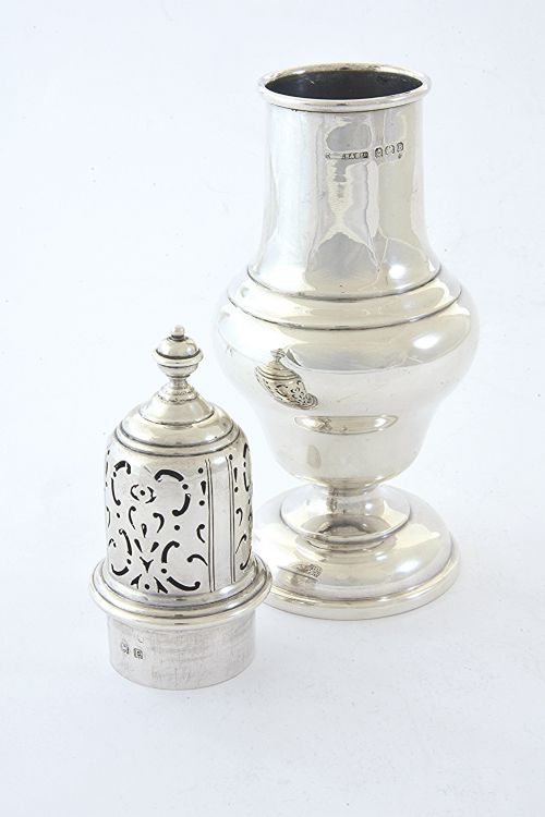 fig 2. Large Sterling Silver Sugar Shaker 1929