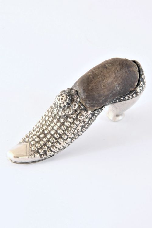 Victorian Silver Pin Cushion – Lady’s Shoe 1895