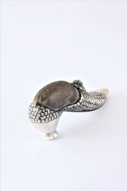 fig 2. Victorian Silver Pin Cushion – Lady’s Shoe 1895