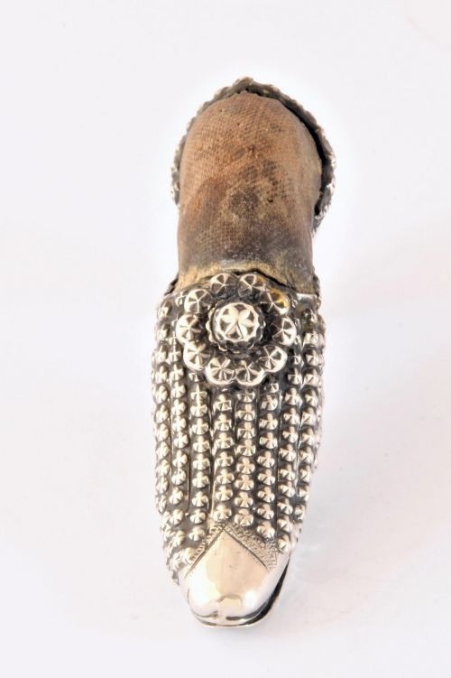 fig 3. Victorian Silver Pin Cushion – Lady’s Shoe 1895